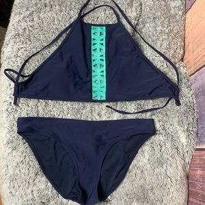 Aerie Halter Top Swim Set